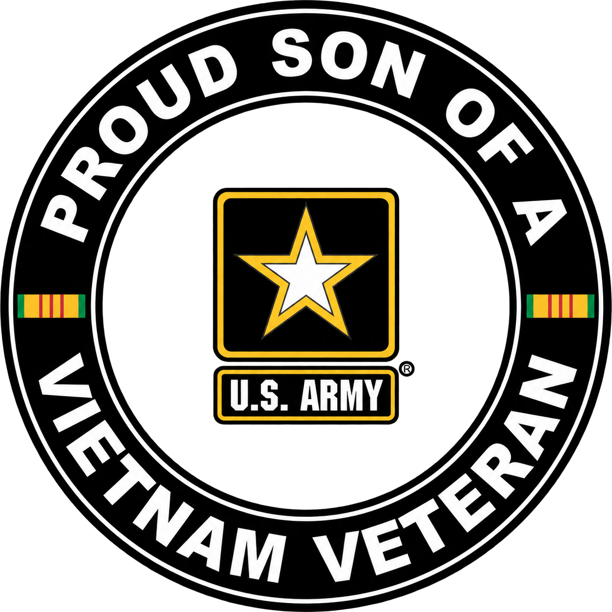Proud son of a Vietnam veteran — U.S. Army emblem